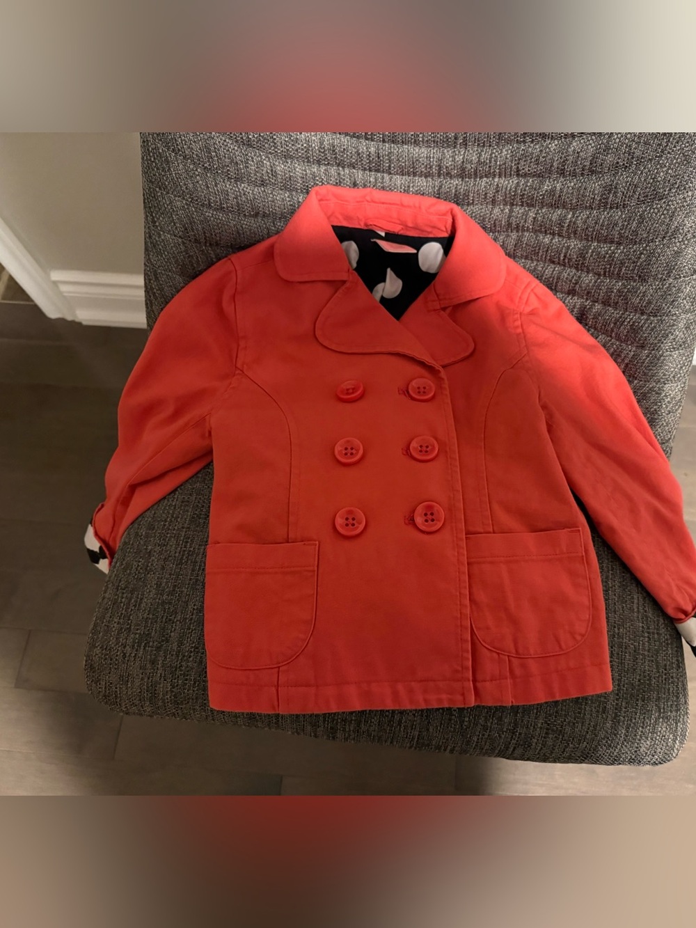 Coral Peacoat Jacket